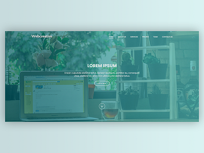 Webcreative Header header landingpage layout psd