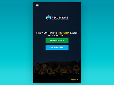 Real Estate design photoshop ui