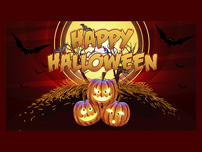 Happy Halloween design illustrator photoshop poster