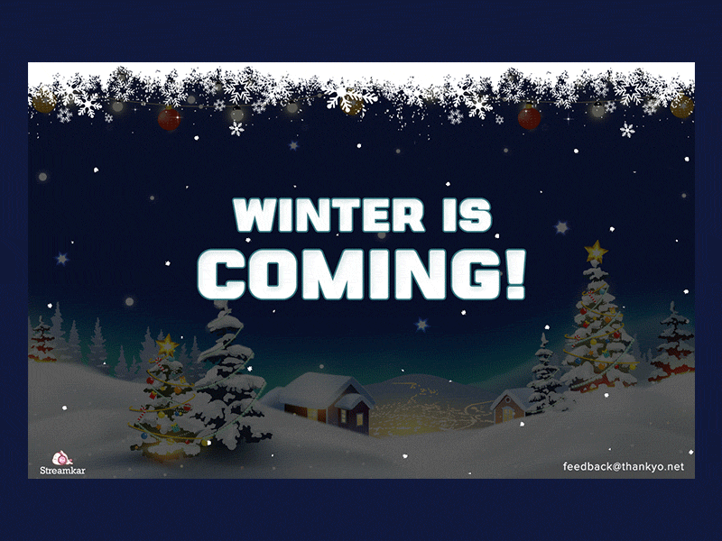 Winter Coming gif illustration vector