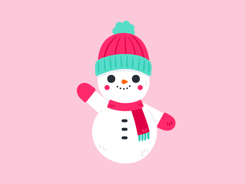 Snowman illustrator vector