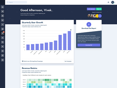 Admin Dashboard Reporting Page cards chart dashboard ui graph report report design ui