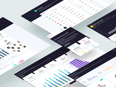 Screens admin panel admin template admin theme bitcoin cards charts clean color chart dashboard ui ecommerce app graphs ux ui