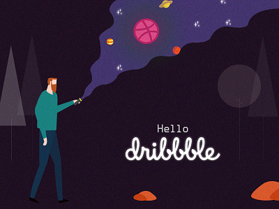 Debut Shot clean dribbble identity illustration minimalism onboard