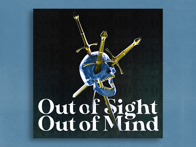 Out of Sight/Mind 3d abstract aftereffects album art album cover design c4d grain illustration render texture