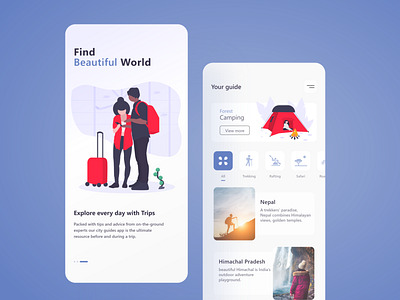 Travel App - (Mobile) 2021 trend appdesign creative design designer designispiration dribble graphicdesign illustration travelapp trending trip ui ui ux ui design uiux userinterface ux uxdesign