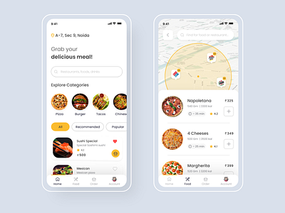 Food Mobile Application design 2021 design 2021 trend appdesign clean ui creative design food app food app design interaction interface trending ui uidesign uiux uxdesign