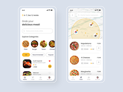 Food Mobile Application design