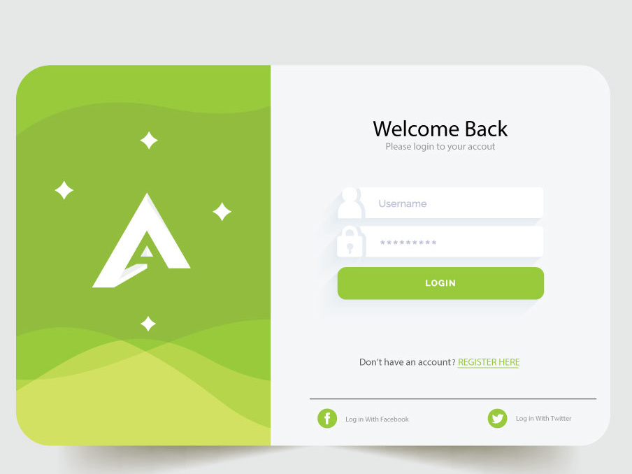 Login page by Amit Rajora on Dribbble