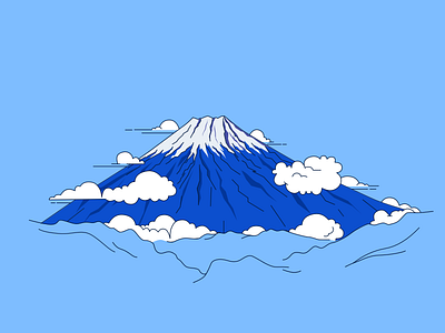 Fujisan japan mountain