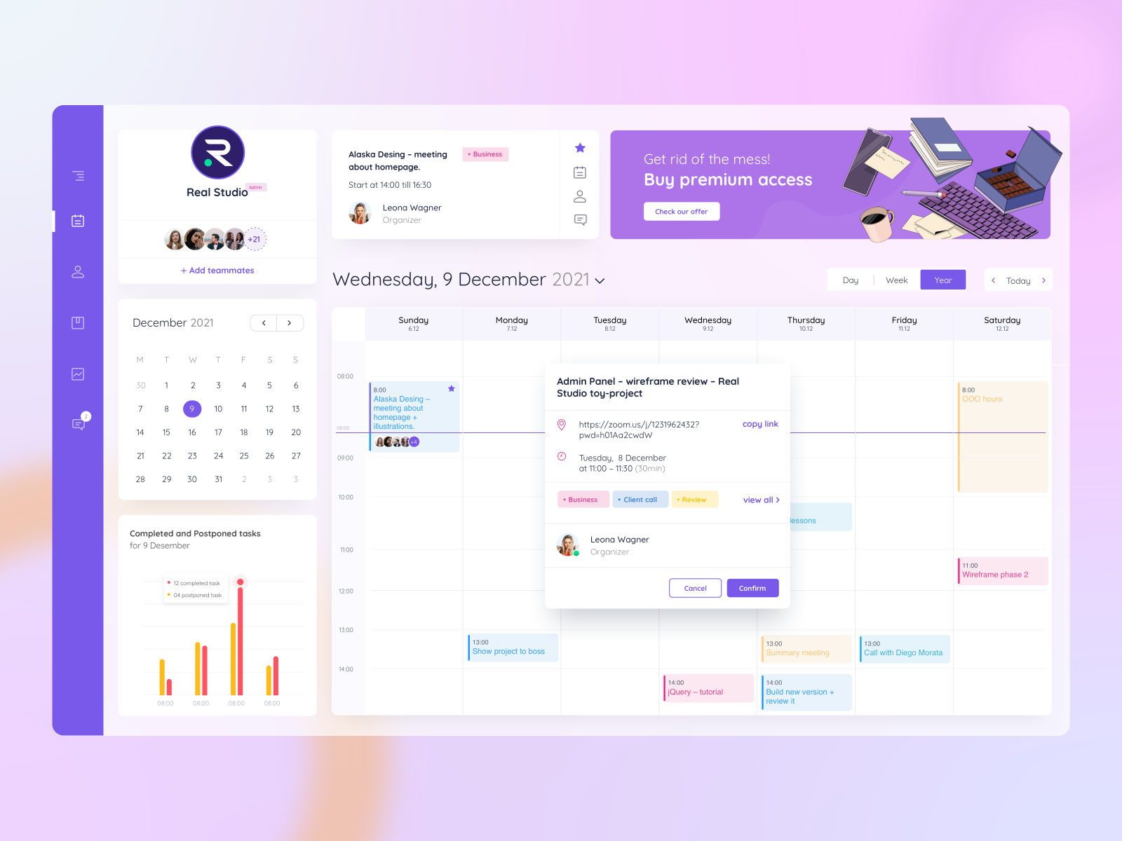 Task Management Concept by Anton Matusevych for UIG Studio on Dribbble