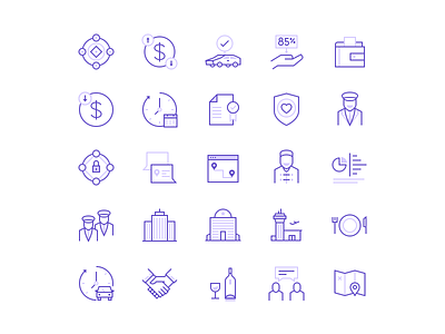Transportation Icon Suite app icon iconography rokivo suite web