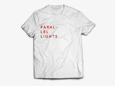 Parallel Lights Gig T Shirt band gig logo minimal shirt t typography