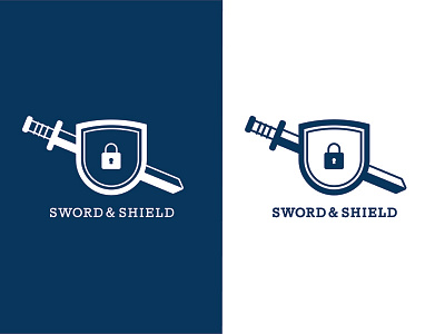 Sword & Shield Logo [Thirty Logos Day 12] graphic design icon illustration logo logos thirty logos