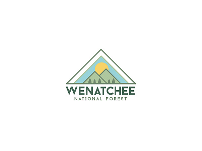 Wenatchee National Forest [Thirty Logos Day 25] forest graphic design icon illustration logo logos mountain thirty logos