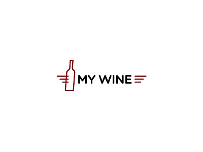 My Wine [Thirty Logos Day 26] delivery graphic design icon illustration logo logos thirty logos wine