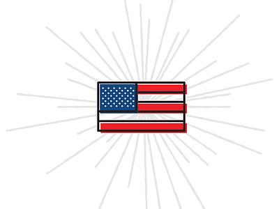 Happy 4th of July! 4th of july america america flag illustration july 4th