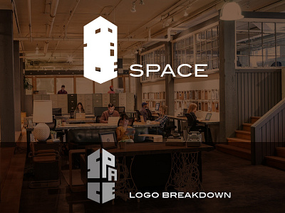 Thirty Logo challenge - 1 SPACE coworking space branding design logo space