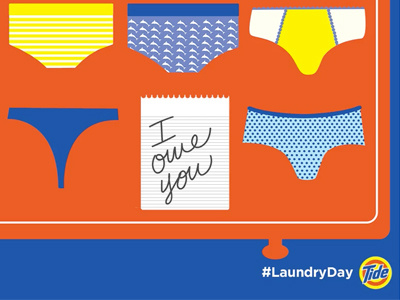 Tide Laundry Day Social Posts gif illustration laundry social tide