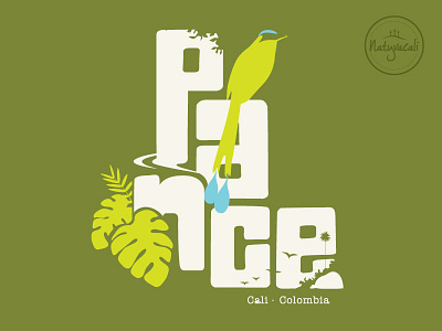 Cali Pance birds branding cali colombia culture design green icon identity illustration logo nature places river travel tropical vector