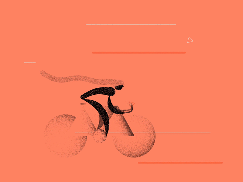 Share the Road #Day4 2d illustration after effects animation art deco bike biking character rigging cycling mograph rebound strava