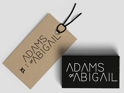 Adams + Abigail branding daily logo challenge design illustration lettering logo logotype minimalism