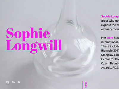 Sophie Longwill website redesign