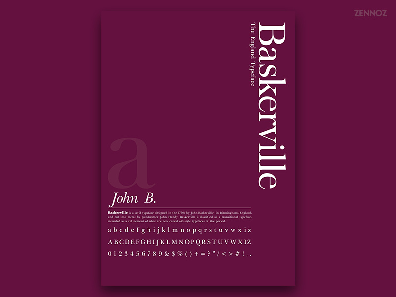 origin of baskerville typeface origin of baskerville typeface