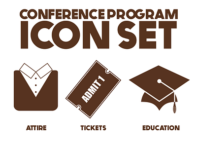 Conference Program Icons