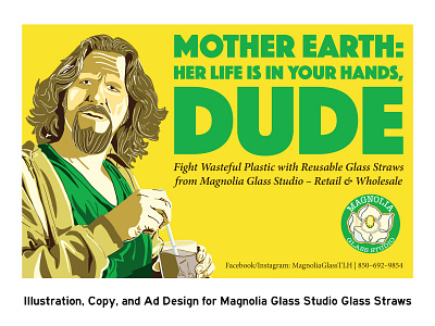 Glass Straw Ad Campaign - The Dude