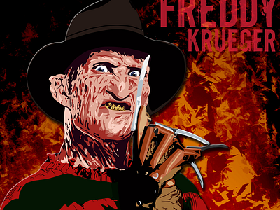 Halloween Horror Series - Freddy Krueger halloween horror illustration monster portrait