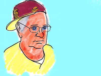 Mike Martin Illustration baseball baseball cap college college baseball digital art digital illustration florida state graphic art graphics illustration mike martin sports water color