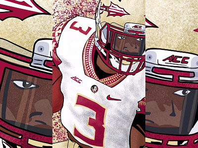 Cam Akers Illustration