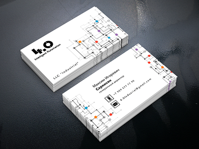 Business card for Intelligent Automation business card corporate design