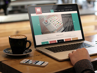 Website for design studio "N1" design web webstudio
