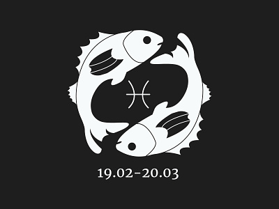 the Zodiac Sign / Pisces branding design flat horoscope icon illustration logo pisces ui ux vector zodiac