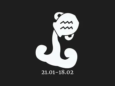 the Zodiac Sign / Aquarius aquarius branding design flat horoscope icon logo minimal sign ui ux zodiac