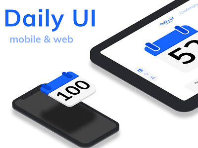 Daily UI / redesign, concept mobile & web