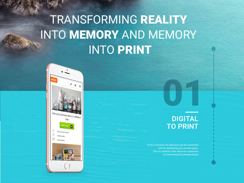 Digital to Print e-commerce campaign launch web design ux ui