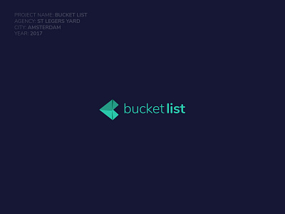 Bucket List logo branding entreprenuership identity illustrtion investment logo mark