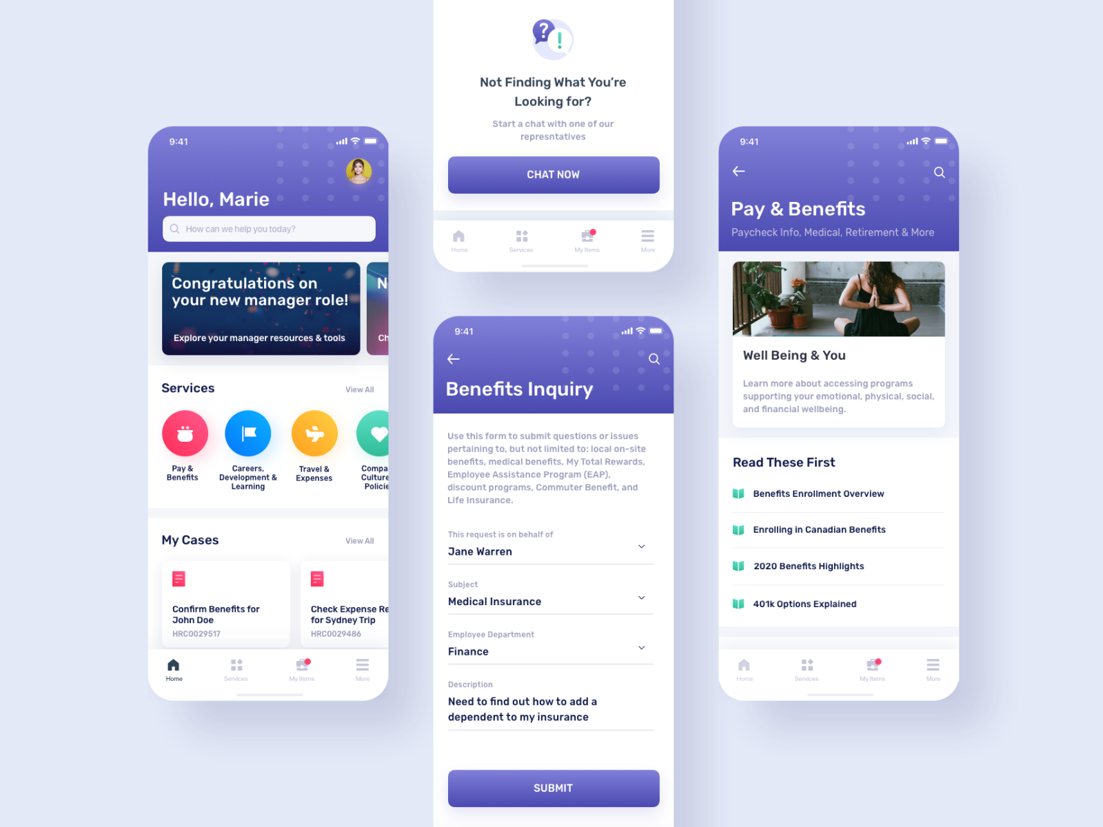 servicenow-hr-native-app-by-jeff-lloyd-for-newrocket-on-dribbble