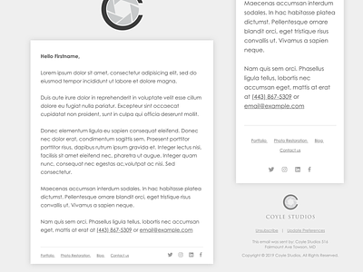 Email Template Grayscale designs, themes, templates and downloadable ...