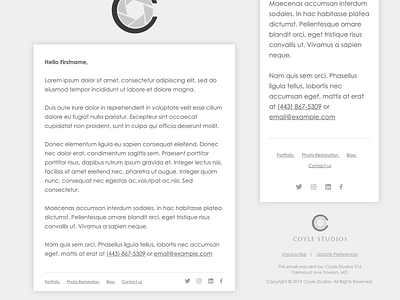 Minimalist Generic Text Email Template