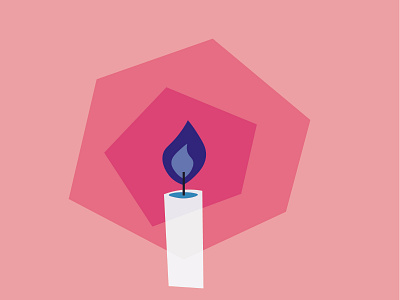 blue flame blue candle candlelight candles candlestick fire flame glow graphic design illustration pink vector