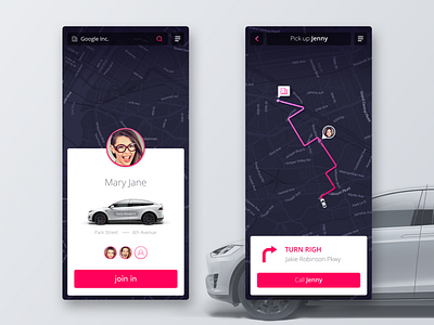 Women Pool App Concept app app concept app design desing female map mobile pink pool purple ui uiux ux waze woman women