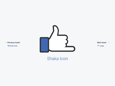 Facebook Shaka Icon Asset asset branding design facebook graphic icon logo react shaka ui vector