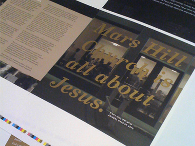 Fresh off the press annual report design