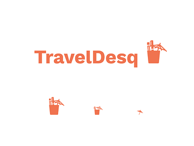 TravelDesq Lock-up branding cup drink logo pen pencil travel umbrella