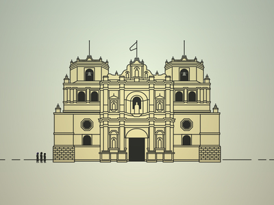 Church animation building illustration video