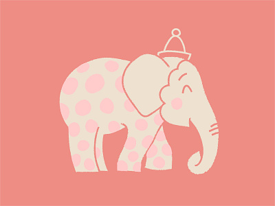 Elefante cutesy elephant illustration